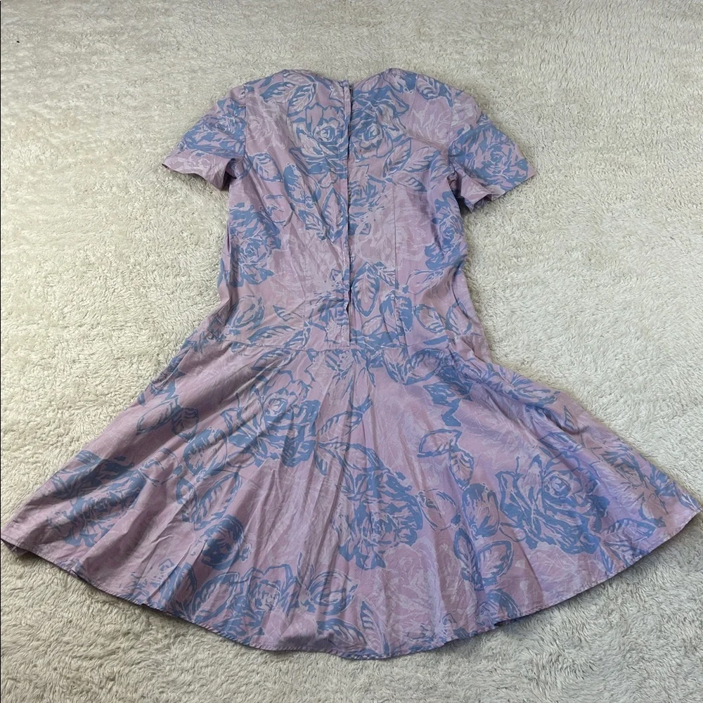 Vintage 60s unbranded drop waist mod‎ dress, size med